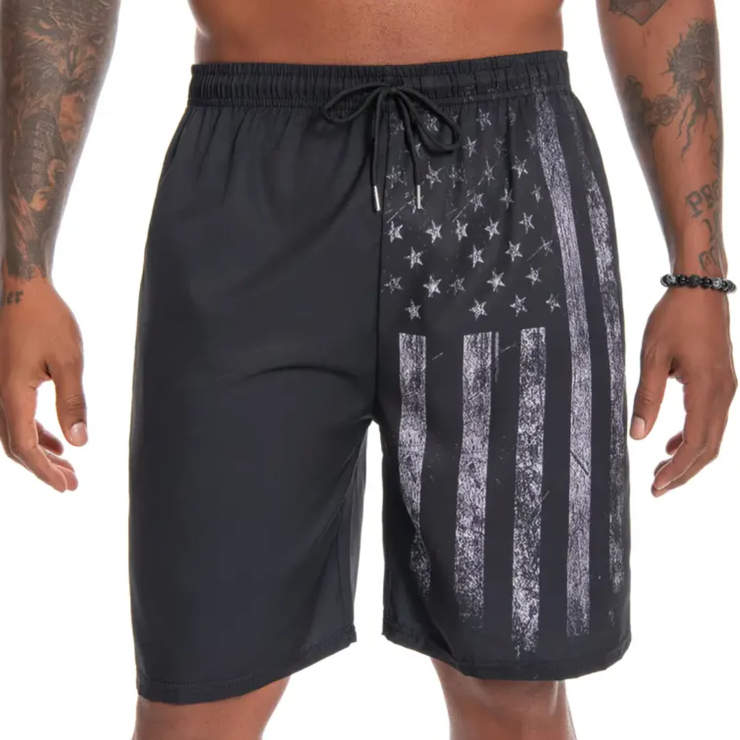 BoxHero USA Quick-Dry Swim Trunks with Built-In Liner - Image 2